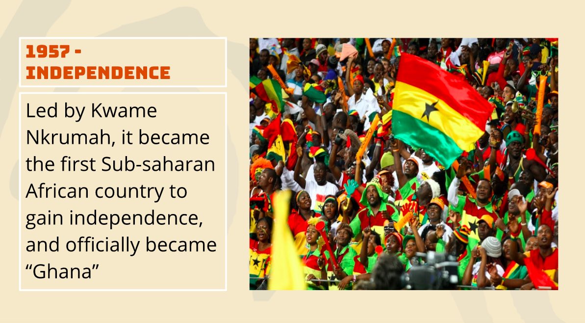 tfinterviews's tweet image. In preparation for our conversation with former Ghanaian President Kufuor, here are some fun facts about the country’s history 🇬🇭 !

We hope you will all join us tomorrow (January 29th) at 7:00 AM CST or 1:00 PM GMT.

#TFI #Africa #Politics #Leadership