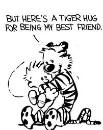 Calvinn_Hobbes's tweet photo. No matter who you are or where you are from mental health affects us all. Check in with your friends and family. Cheer them on, give them a hug say you love them. It’s the smallest gestures which can really make someone’s day. #BellLetsTalk #BellLetsTalkDay #CalvinandHobbes https://t.co/SvWnPrHQZM