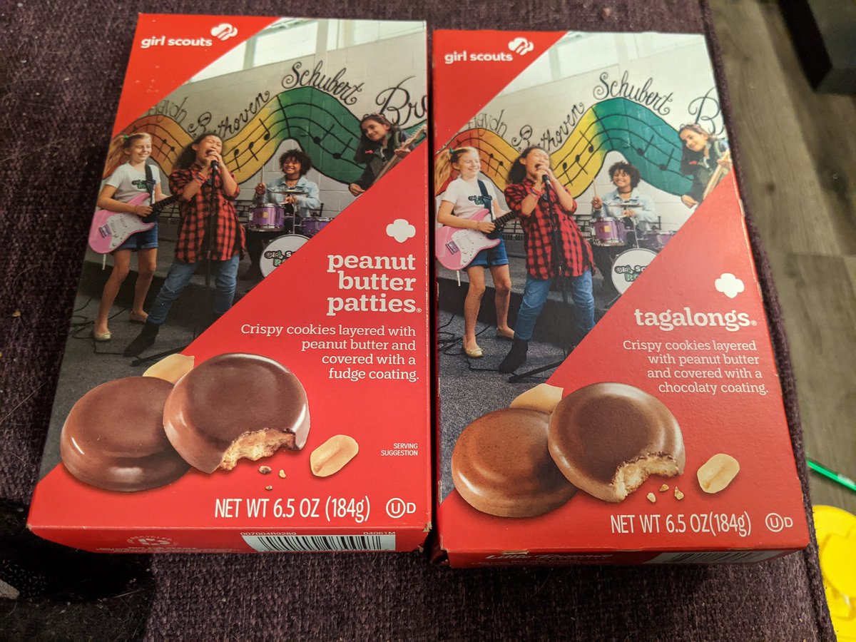 Peanut butter patties vs. Tagalongs.