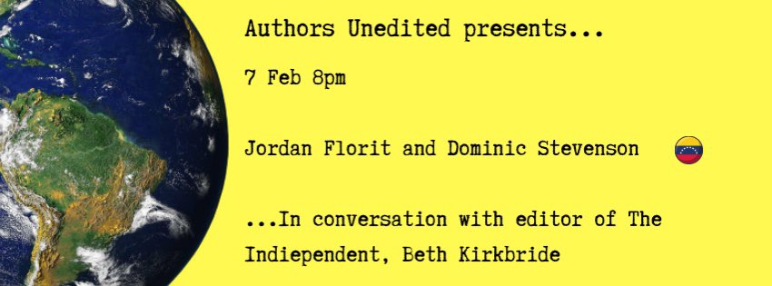 🗣 @TheFalseLibero and I will be in conversation, chaired by <a href="/BettyKirkers/">Beth Kirkbride</a> - editor of <a href="/indie_pendent/">The Indiependent</a>.

🇻🇪 We’ll be talking about writing, books, football, travel, mental health, and so much more!

📆 Sunday 7 February

🕰 8pm

🎟 FREE

eventbrite.com/e/authors-uned…