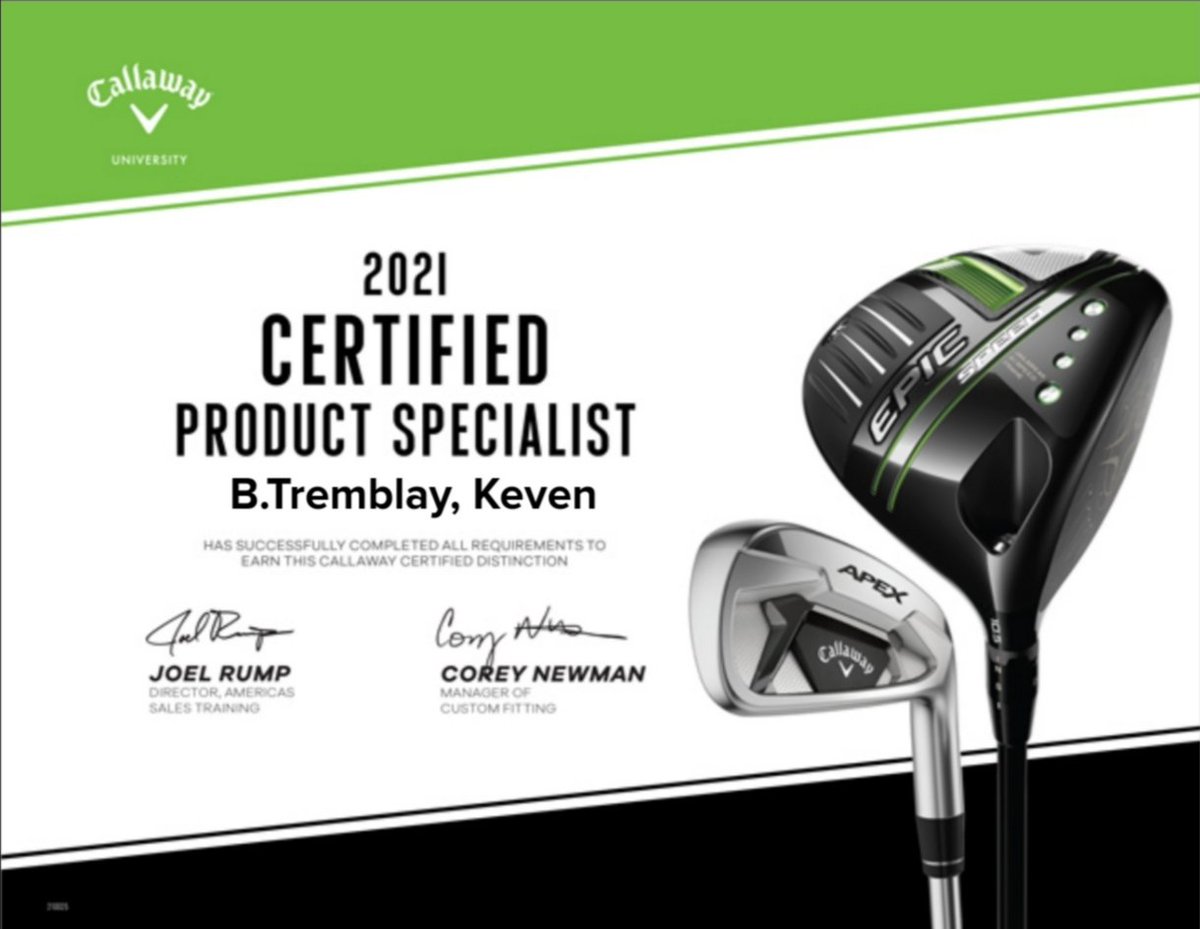I am very proud to be part of this beautiful family #teamcallaway
<a href="/CallawayGolf/">Callaway Golf</a>