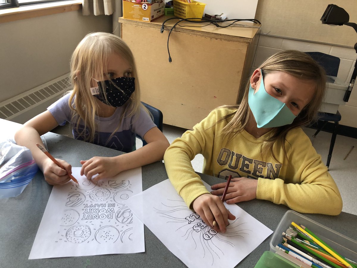 Assumption_CCSD's tweet photo. #BellLetsTalk Our Happy Panther Crew took our k-9 students and staff through some amazing  stations to learn to take care of our mental wellness! Great work crew! @CCSD_edu https://t.co/5nie0bPN9c