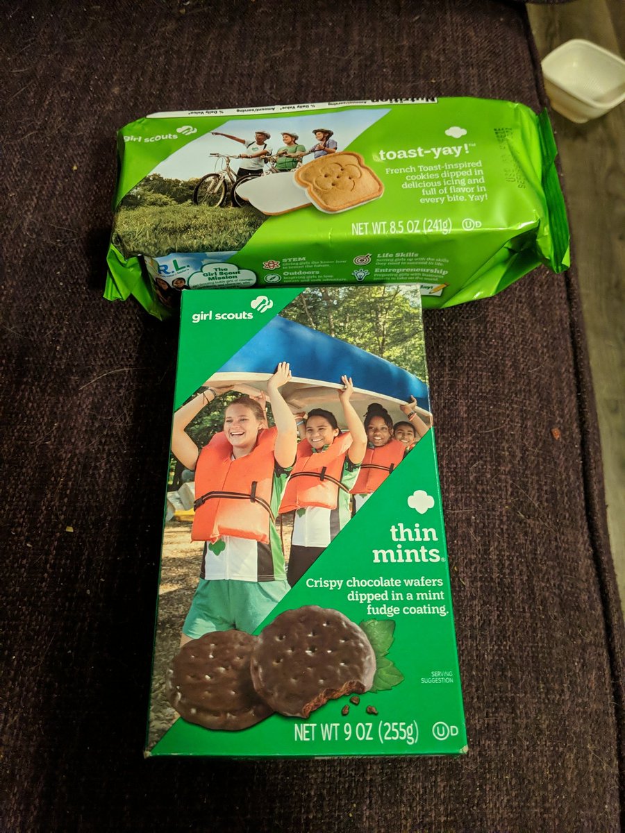 In my opinion there is only one true thin mint, so I only got one box of those, and I also got a box of the new French toast flavor to try