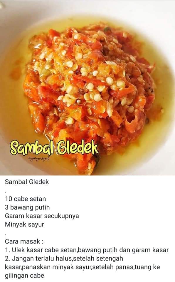 Excel_Dee's tweet photo. Aneka macam sambal 😋
disave aja dulu, bikinnya nanti klo lagi pengen 🤗😍 https://t.co/YHR08FlJTH