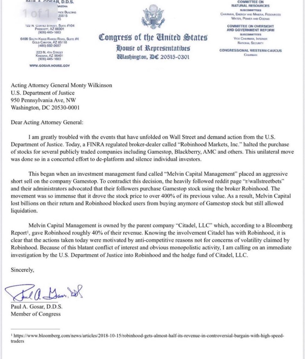 Ryan Zamo (@theryanzamo) on Twitter photo <a href="/DrPaulGosar/">Paul Gosar</a> thank you for showing us that at least SOMEONE has our backs!! #wallstreetbets #WSB #stonks #corruption #manipulation <a href="/DrPaulGosar/">Paul Gosar</a> thank you for showing us that at least SOMEONE has our backs!! #wallstreetbets #WSB #stonks #corruption #manipulation