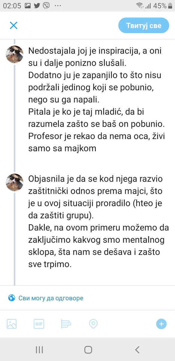 Napisala sam čitav thread i na ktaju nisam mogla da ga objavim. Nešto mi blokira. Žao mi bilo da izbrišem, jer ga nikad ponovo ne bih napisala. Zato sam screenshotovala, ako vas ne mrzi, pročitajte: