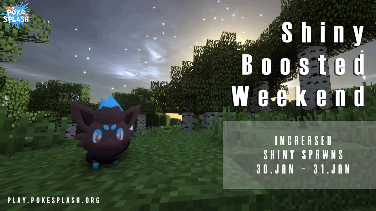 PokéSplash Shiny Weekend - 2nd/3rd Boosted Shiny Spawns - Pixelmon   Free2Play, Community-Driven, Regular Events, MMO Skills, and more! :  r/PixelmonMod