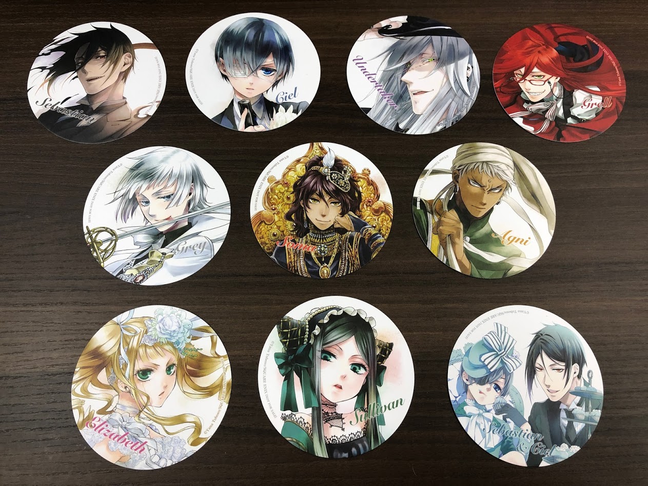 全59枚 黒執事 グラッテ コースターセット 全59枚 黒執事 グラッテ