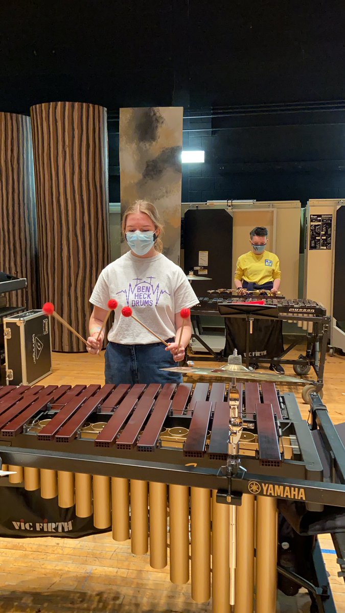 NPHS_NPWP's tweet photo. NPWP Front ensemble working those hands! #WeBack #CathTheseHands 🙌🏼 https://t.co/fX1A30VjYF