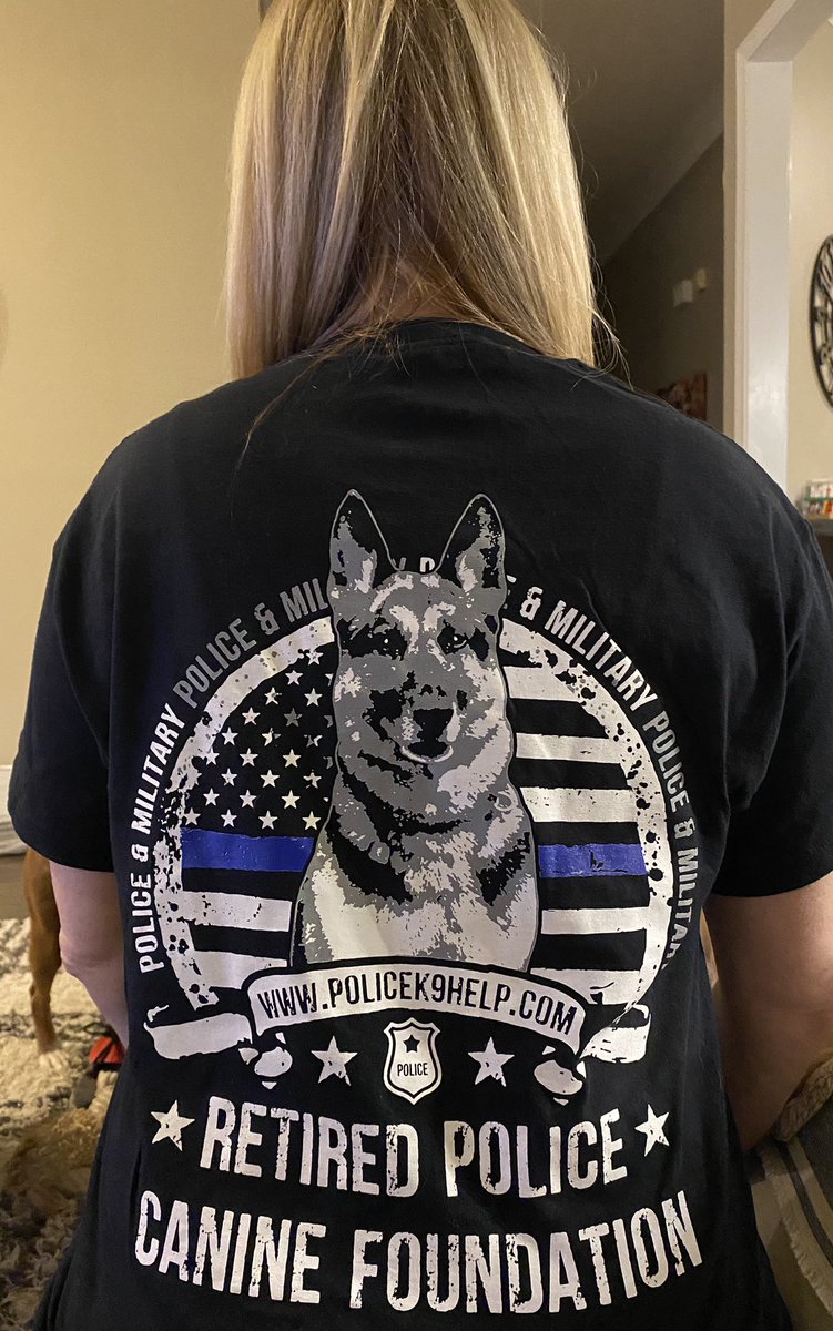 We are proud supporters of the Retired Police Canine Foundation. Every month we donate a care package to a retired police dog. We love being a part of this great cause &amp; Now I got the shirt! 🐶🐾💗 #dogsoftwitter #thursdayvibes <a href="/k9_retired/">Retired Police Canine Foundation</a> <a href="/Beata_Azlan/">Arći (In memory of AZLAN🌈)</a> <a href="/HideSteel/">SteelHide Smitty🌈Wess🌈Chester🌈Kimber Josie</a>