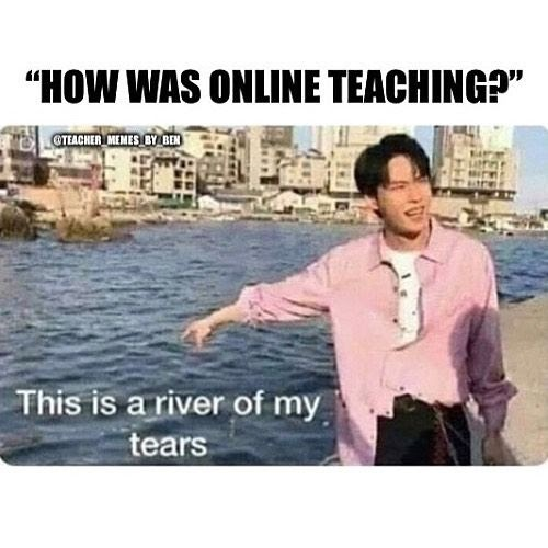 On the final day of the semester I asked students to find or create memes that encapsulated our time together. A thread of some of my favorite. Shout out to Rayan for this gem 