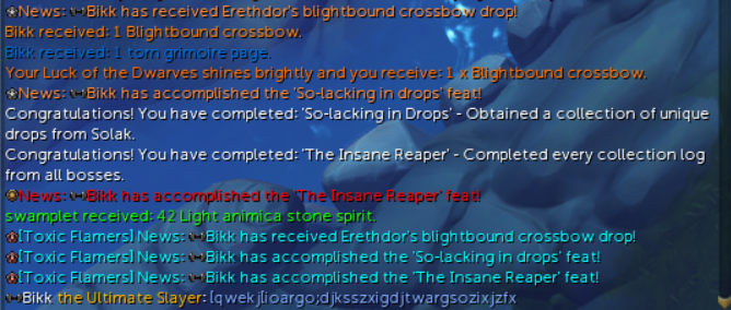 RrmanRS's tweet photo. There was no broadcast for first ironman Insane Reaper, also this needs to be added to the Ironman Achievements board in Edgevile.  #JusticeForBikk @JagexRamen @JagexHooli https://t.co/BEplLZCn5B