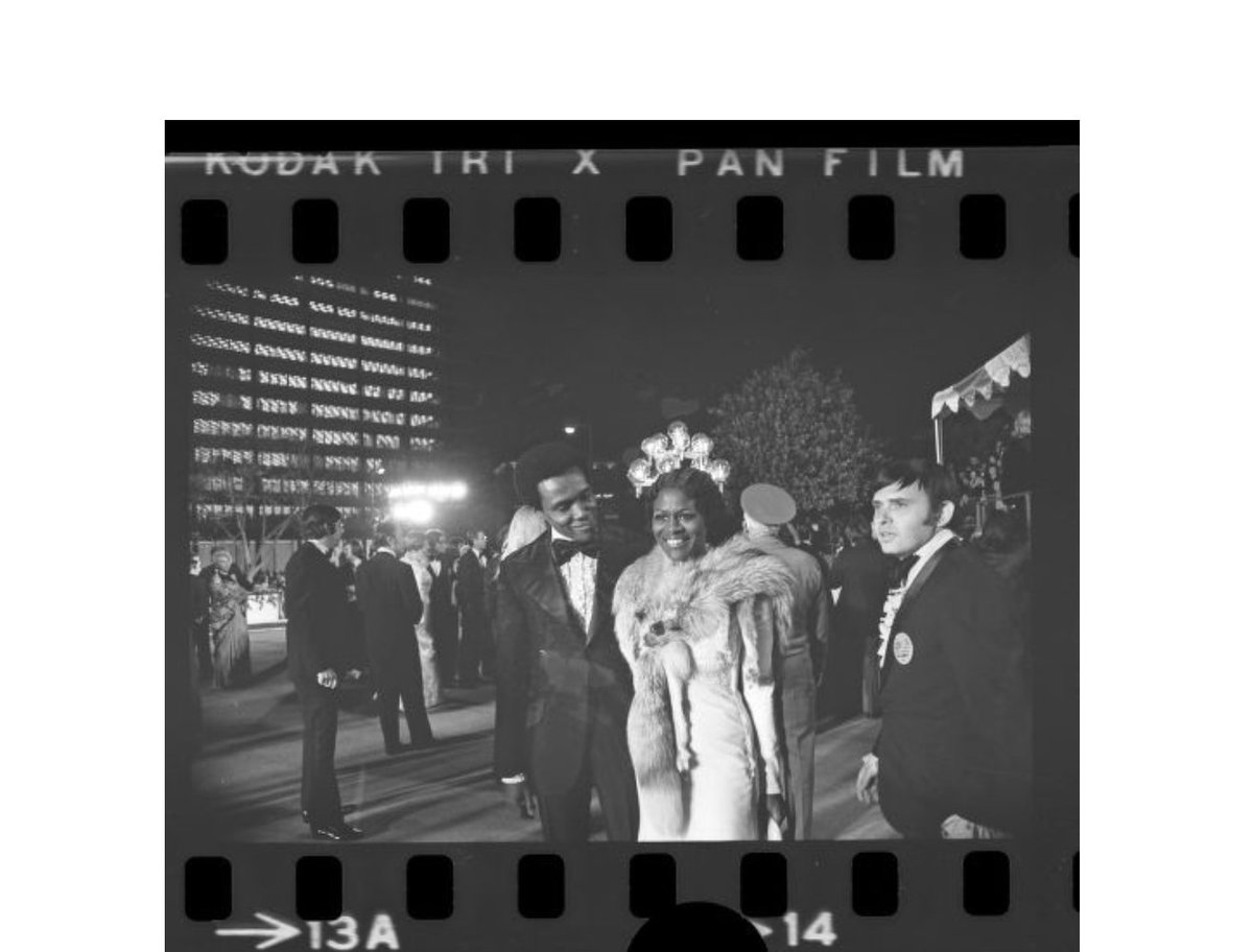 "Cicely Tyson and Arthur Mitchell arriving at the 45th annual Academy Awards in Los Angeles, Calif., 1973."Source: UCLA