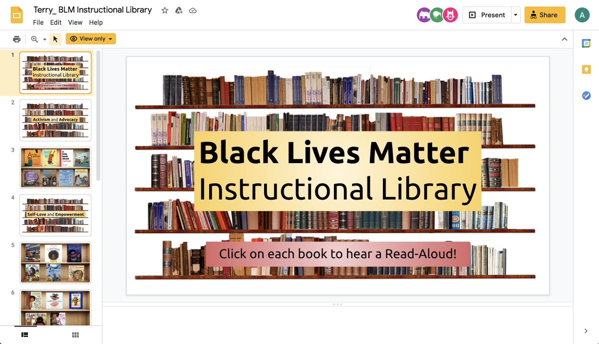 .<a href="/twstedteaching/">Alexes M. Terry</a> just shared this instructional library during office hours. Check it out! Does anyone know who made this so we can credit? docs.google.com/presentation/d…