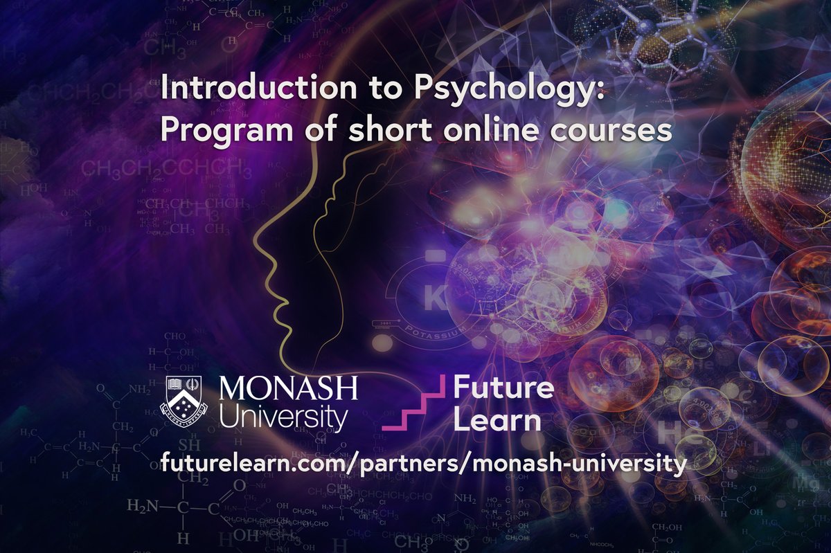 FLPsychIntro's tweet photo. Our popular 'Introduction to Psychology' series of short courses are available again to take whenever it suits you. Take the ExpertTrack option on @FutureLearn to learn the fundamentals of psychology with @MonashUni, one of the world's best universities. https://t.co/wgE5VRy5Oj https://t.co/7mBD0F7sl2