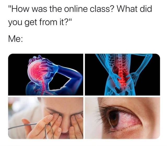 On the final day of the semester I asked students to find or create memes that encapsulated our time together. A thread of some of my favorite. Shout out to Rayan for this gem 