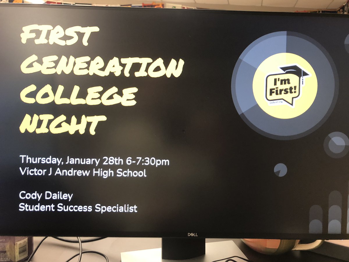 MrDailey204's tweet image. First Generation night at @AndrewHS_d230 was a success! Thank you to all who attended and to my panelists Lupe, Christian, Kristal, Shamoon, @DavidGloria3 and Nicole from @vjaguidance for sharing their stories for our first gen T-Bolts and families! #imfirst #firstgen