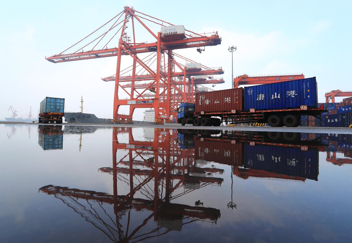CommerceExpo's tweet photo. The cargo throughput of Tangshan port in north China's Hebei Province ranked second among coastal ports in the world last year, data from Tangshan municipal port authorities show. https://t.co/Y7reFJ7w2e