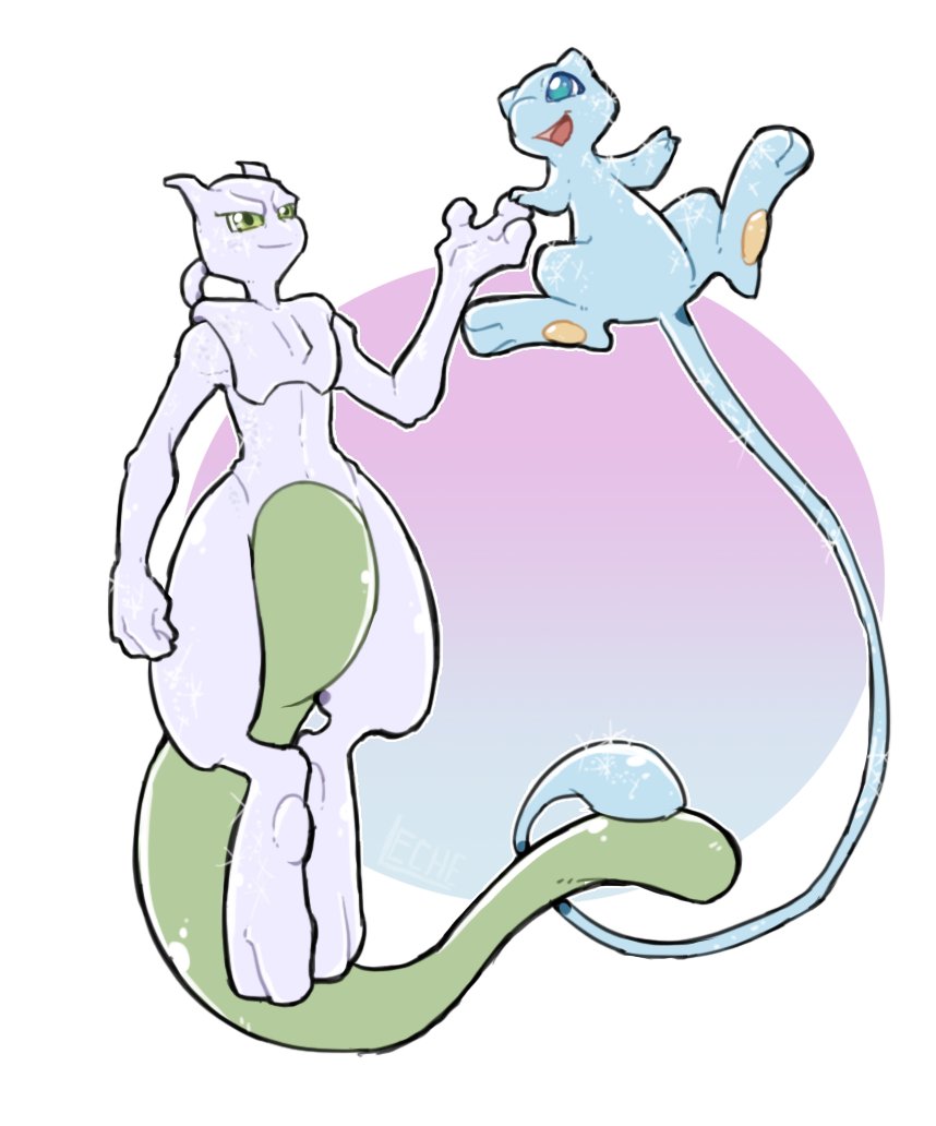 🌱🥛 Leche on X: shiny mew and mewtwo gettin along #pokemon #mewtwo #mew   / X