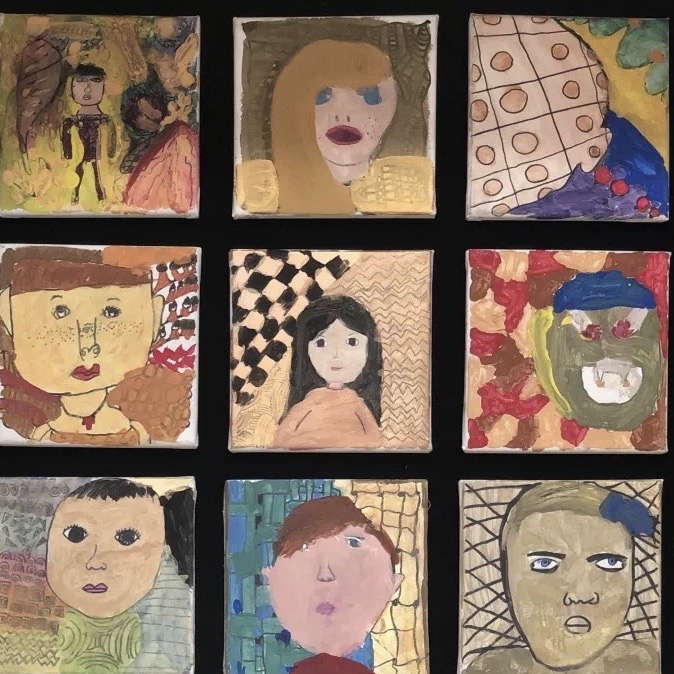 ConcordiaSH's tweet photo. ES Ss are studying the theme of #identity &amp; #selfportraits for 1st semester art. 
In this unit G1 Ss read the book, #TheColorsofUs, and learned to mix colors representing different kinds of skin tones which led to a discussion of how each of them is amazing in their unique way! https://t.co/GGLjcdQWbG