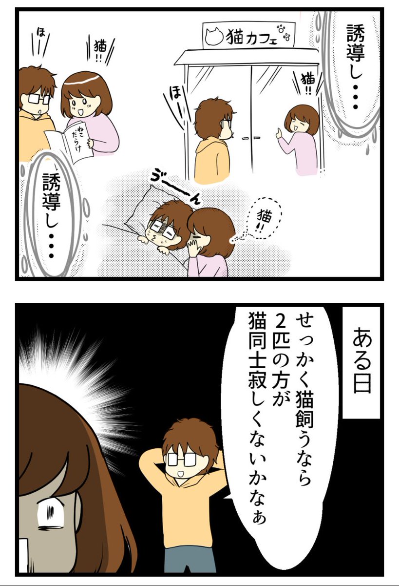 猫探し編④-夫は犬派(なぜか甲斐犬) #漫画が読めるハッシュタグ #保護猫さんと暮らす #猫のいる生活