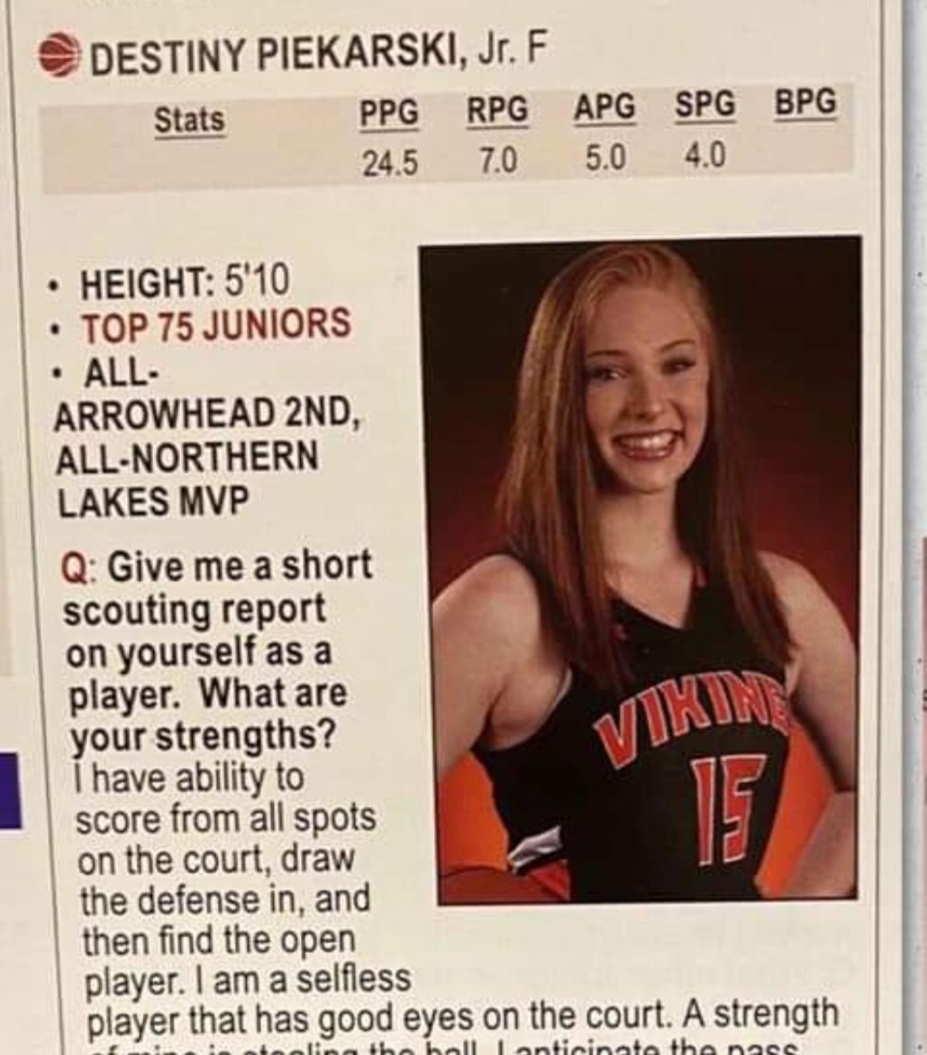 Playmakers North (@northplaymakers) on Twitter photo 17u PM Showcase star Destiny Piekarski joined the 1,000 point club tonight!! Great player and leader; proud of you!! Colleges take notice.
<a href="/playmkrsgirls/">Wisconsin Playmakers</a>
<a href="/WIPlaymakers/">Wisconsin Playmakers</a>
<a href="/AdamSchminski/">Adam Schminski</a>
<a href="/MatSnesrud/">Mat Snesrud</a> 17u PM Showcase star Destiny Piekarski joined the 1,000 point club tonight!! Great player and leader; proud of you!! Colleges take notice.
<a href="/playmkrsgirls/">Wisconsin Playmakers</a>
<a href="/WIPlaymakers/">Wisconsin Playmakers</a>
<a href="/AdamSchminski/">Adam Schminski</a>
<a href="/MatSnesrud/">Mat Snesrud</a>