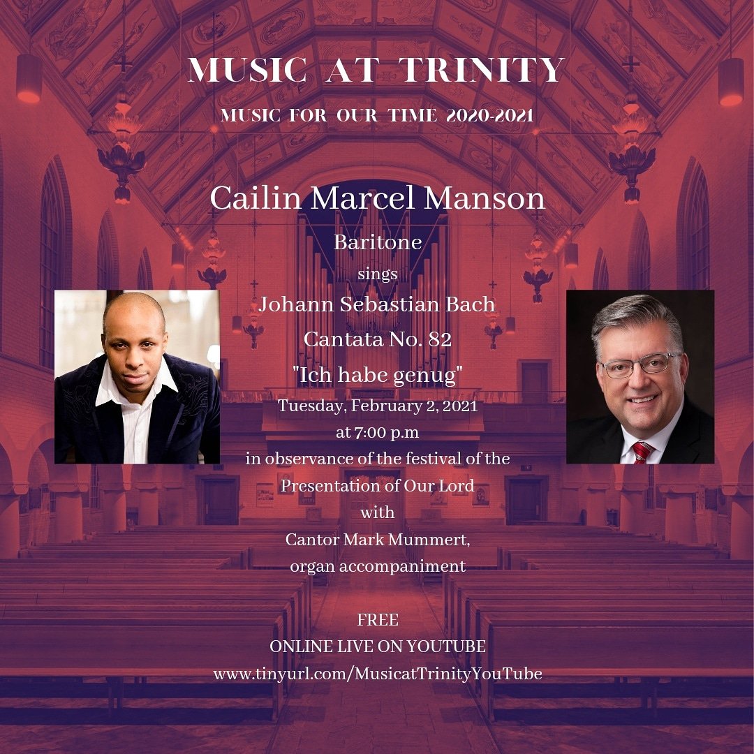 MusicatTrinity1's tweet photo. Tuesday at 7pm #MusicatTrinityWorc #TrinityWorc #TLCworcester #WorcesterMA #JSBach #BWV82 https://t.co/4yOhYIVXIw