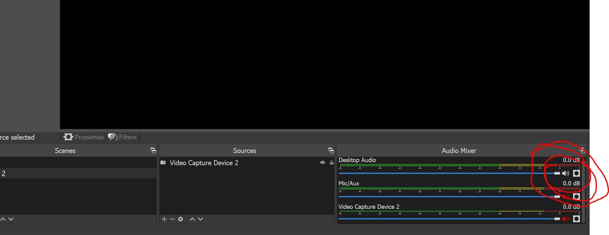 AnnanasReality's tweet photo. @AOC for audio problems: 
1) unmute desktop audio on OBS
2) Then press the '+' under sources
3) select audio output capture
4) create new  Audio Output capture. Press Ok https://t.co/wadCI0iVFx