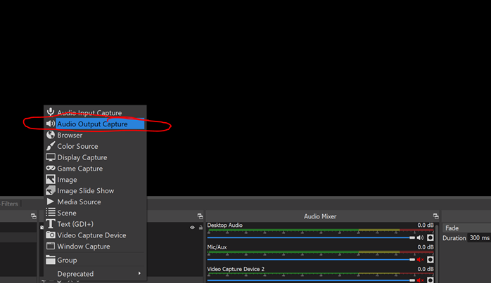 AnnanasReality's tweet photo. @AOC for audio problems: 
1) unmute desktop audio on OBS
2) Then press the '+' under sources
3) select audio output capture
4) create new  Audio Output capture. Press Ok https://t.co/wadCI0iVFx