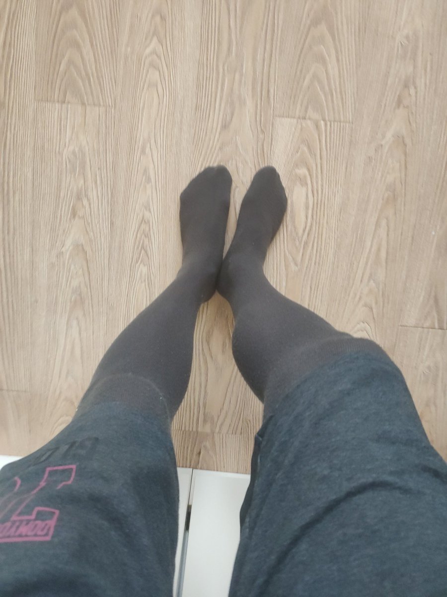 Today is a day of thick warm gray tights. And fully prohibited to take them off again for 12 hours. #tights #pantyhose #forcedcrossdressing