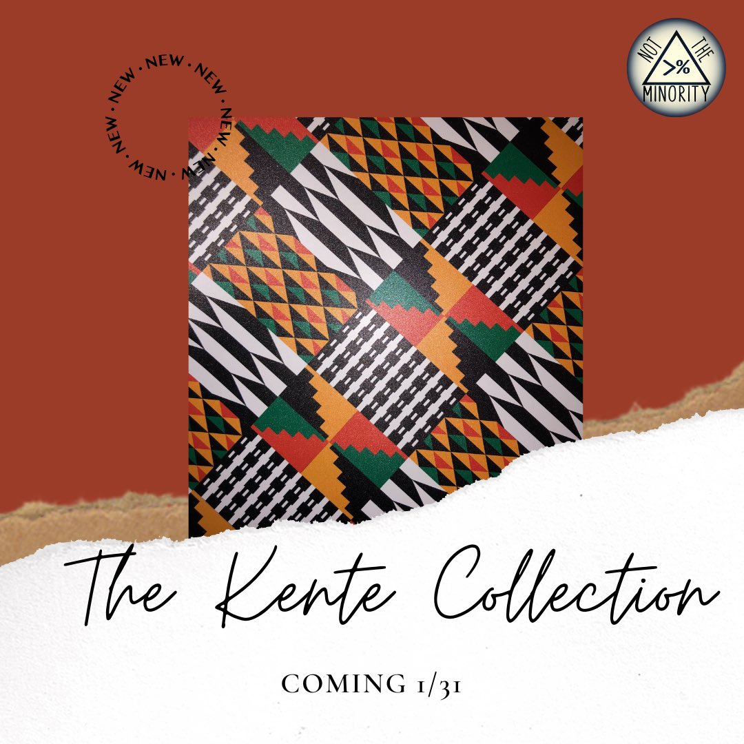 Nottheminority_'s tweet photo. https://t.co/oCwqcWU13T  It costs $0 to retweet !! 🗣 The Kente Collection is up next for Not The Minority Brand 🖤 https://t.co/7weoMfylJ6