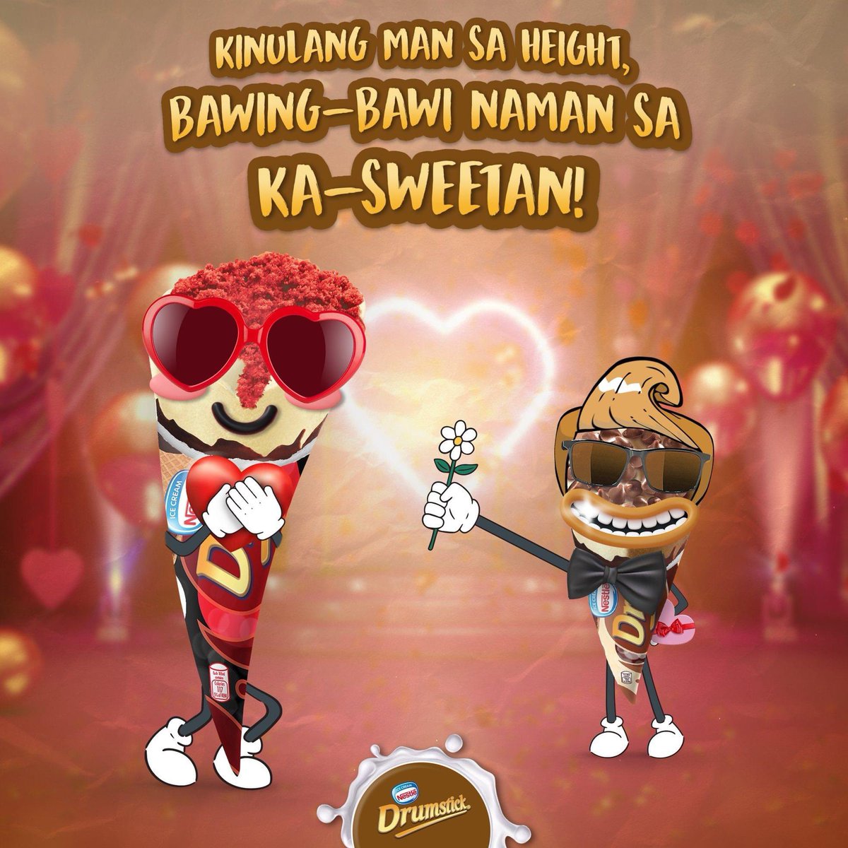 drumstick_ph's tweet photo. Great things come in small packages nga naman daw kasi, besh! 

At kung ang gusto mo ay sweet, dito ka na talaga sa #NestleDrumstick!

#BeIconenique #RedVelvet #AlmondFudge https://t.co/4D3a7zt8l4