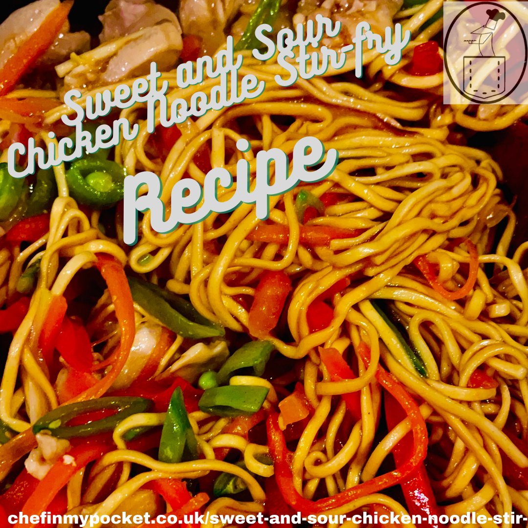 Sweet and Sour Chicken Noodle Stir-fry recipe now available. chefinmypocket.co.uk/sweet-and-sour…
#sweetandsourchicken #stirfry #chicken #noodles #food #chef #foodblogger