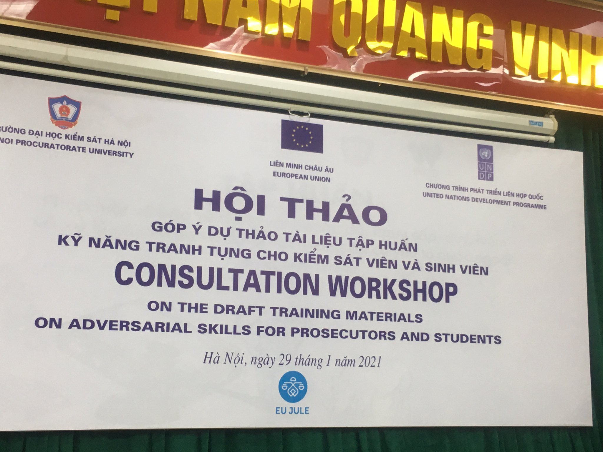 Vando Enhancing Adversarial Skills For Prosecutors In Viet Nam Is Very Important To Ensure A Fair Trial Principle And Implement The 15 Cpc Undp And Eu Are Supporting Hpu To