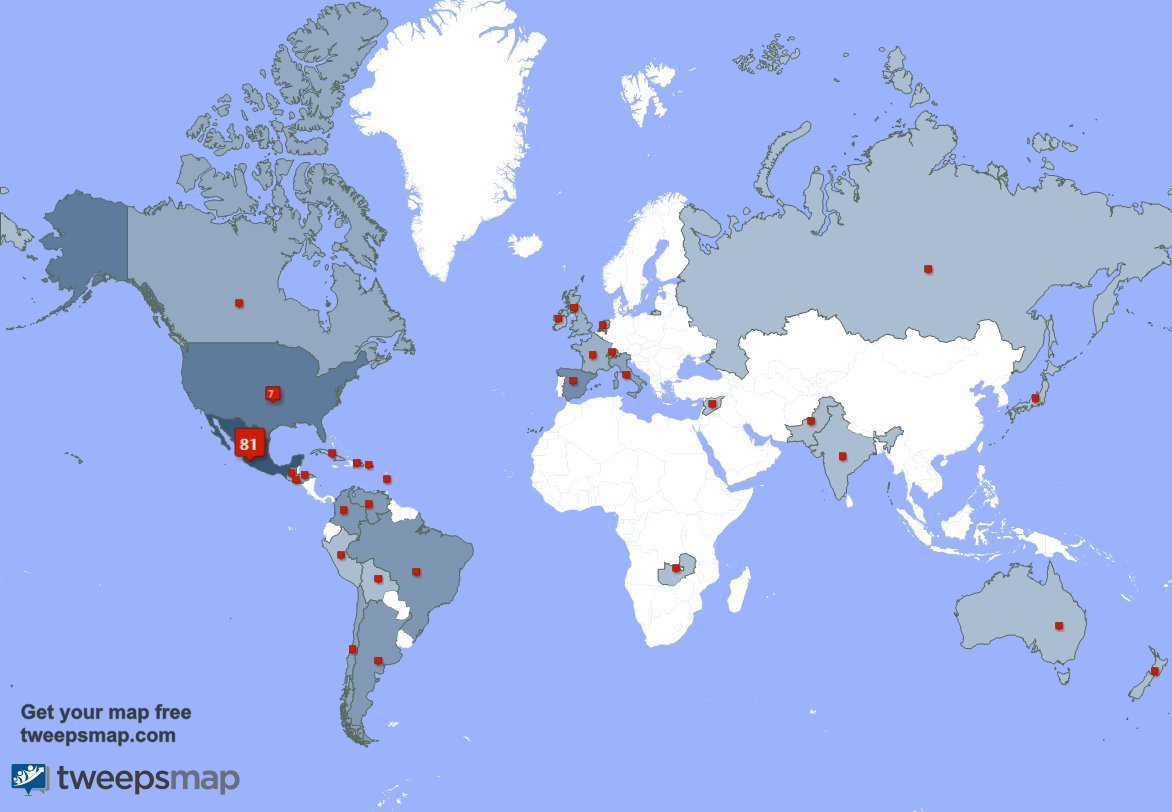 Baritono5's tweet image. I have 3 new followers from Mexico 🇲🇽 last week. See tweepsmap.com/!Baritono5