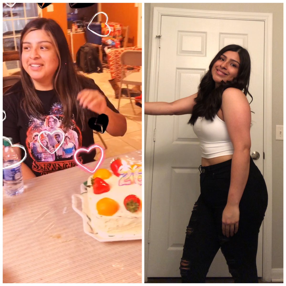 ___miriaaam's tweet photo. My biggest flex is probably going from 198lbs to 172lbs. I deleted so many pics because I looked fat in every single one of them. So glad I started @dannellamunoz challenges 💖
1st pic - 8/2020
2nd pic - 1/2021
WAP|Thiccmas|NYNP https://t.co/Cv08cHqmVB