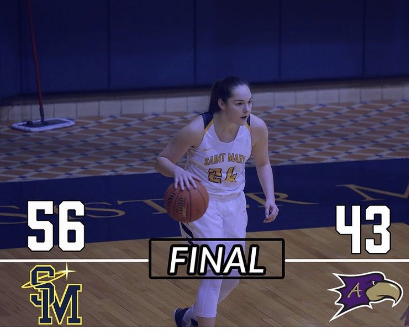 Lady Spires getting it done! #spires congrats <a href="/USM_WBB/">Saint Mary Women’s Basketball</a>