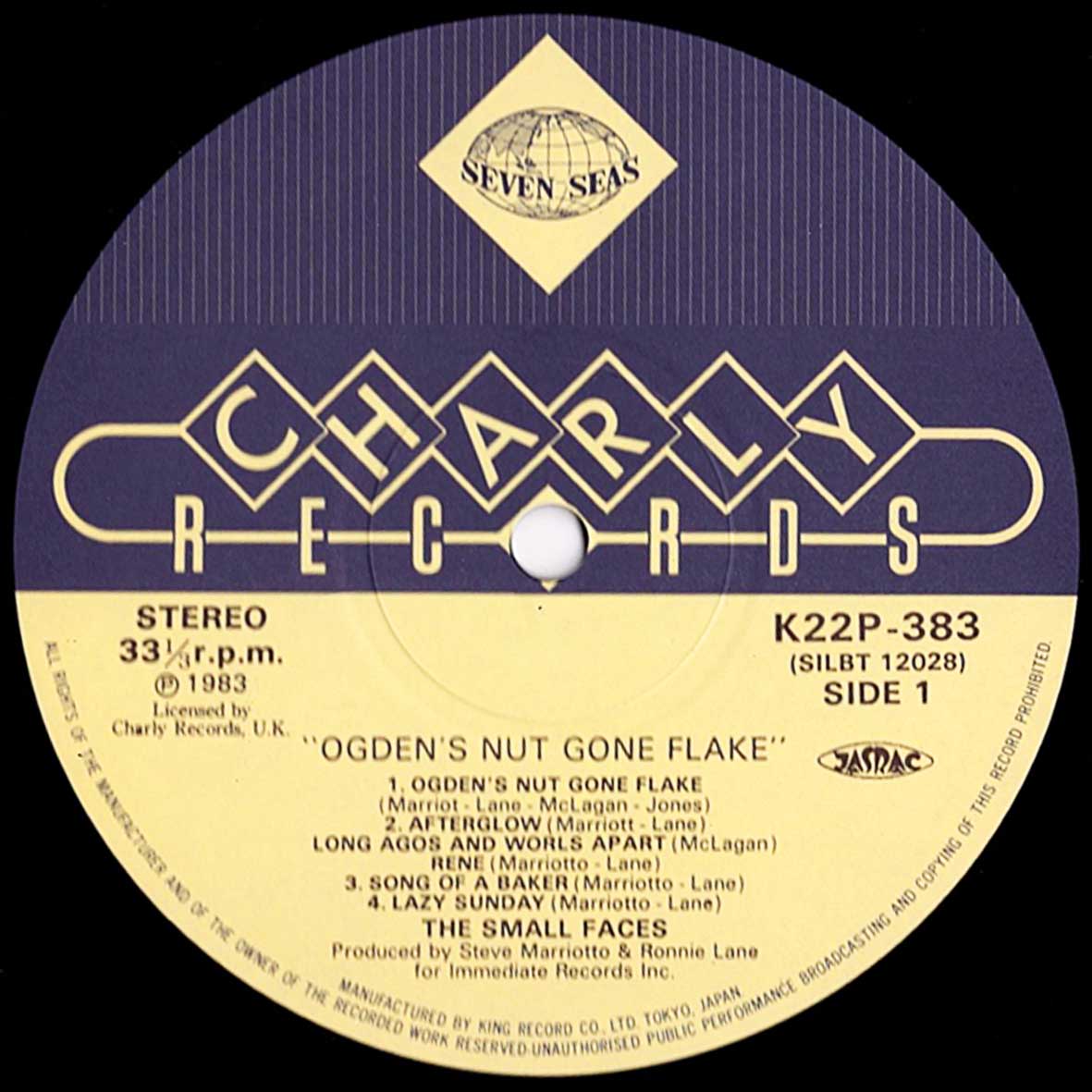 ディヴァインレコード 名古屋 新栄町 駅徒歩 １分 ホテル リムジン 東隣 広小路１階店舗 店頭追加盤のご紹介です ワンオーナー美品キング盤ロック ルーツ帯付lp スモール フェイセス Small Faces オグデンズ Ogdens Nut Gone Flake Charly