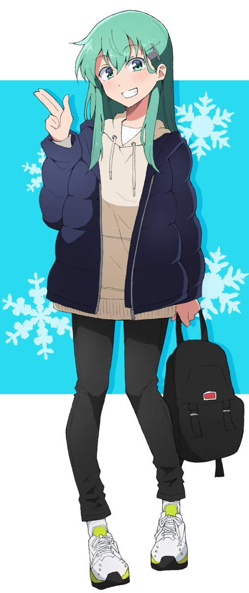 鈴谷(艦隊これくしょん) 「鈴谷、冬のお出掛けmodeじゃん?🏂❄️❄️ 」|ねるしぃのイラスト