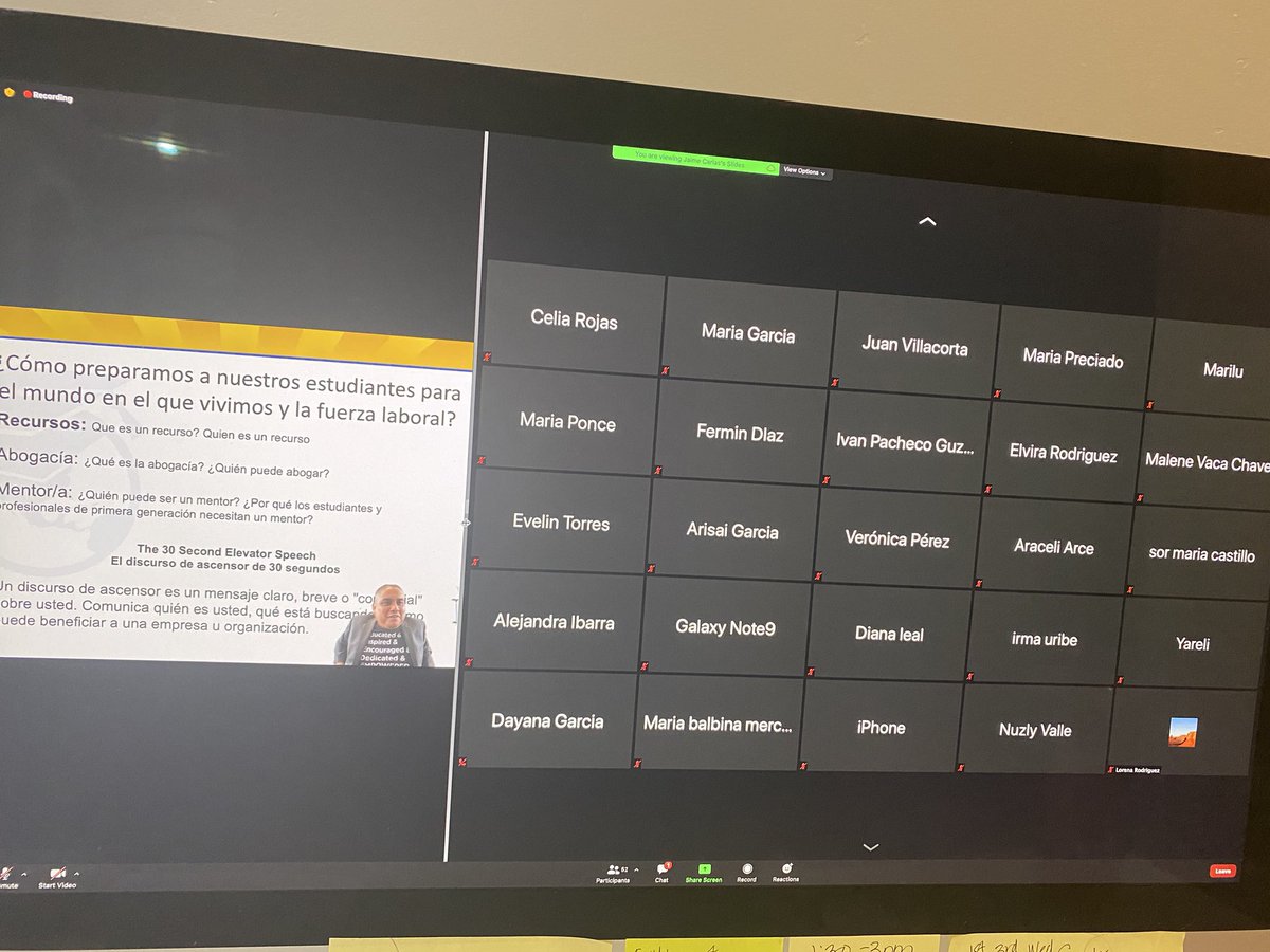 PenaMom2004's tweet photo. Migrant families participating in a virtual parent workshop. I love that these parents are here to learn how to advocate for, motivate and support their  student in distance learning. ❤️ https://t.co/J218W8eWsz