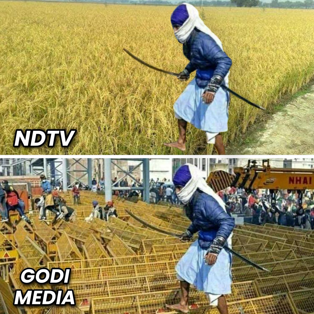 AchAnkurArya's tweet photo. ₹NDTV V/s GODI MEDIA 😎 https://t.co/YnCXIWfOgi