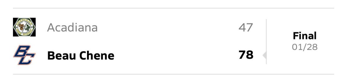 Beau Chêne High Boys’ Basketball tweet media