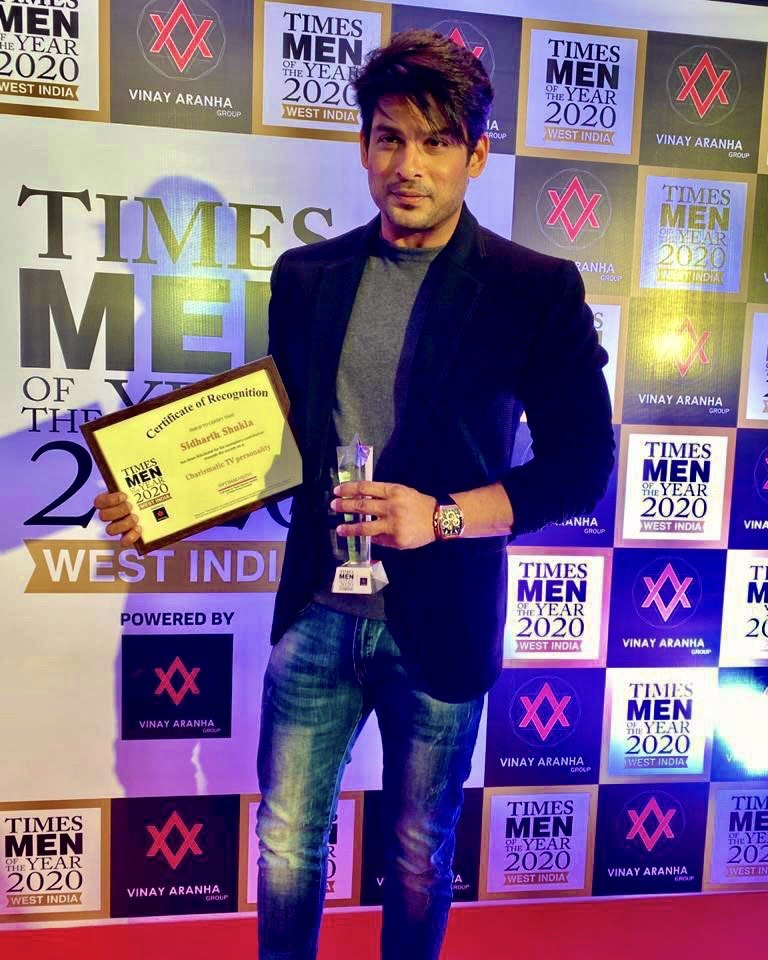 WINNER OF TIMES MEN YEAR 2020  
♥️♥️♥️♥️

Congratulations @sidharth_shukla
You're the Rock Star .... always keep shining 🌟...
I'm always with you Sid bhai 
Kattar supporter

#SidharthShukla 
#SidHearts