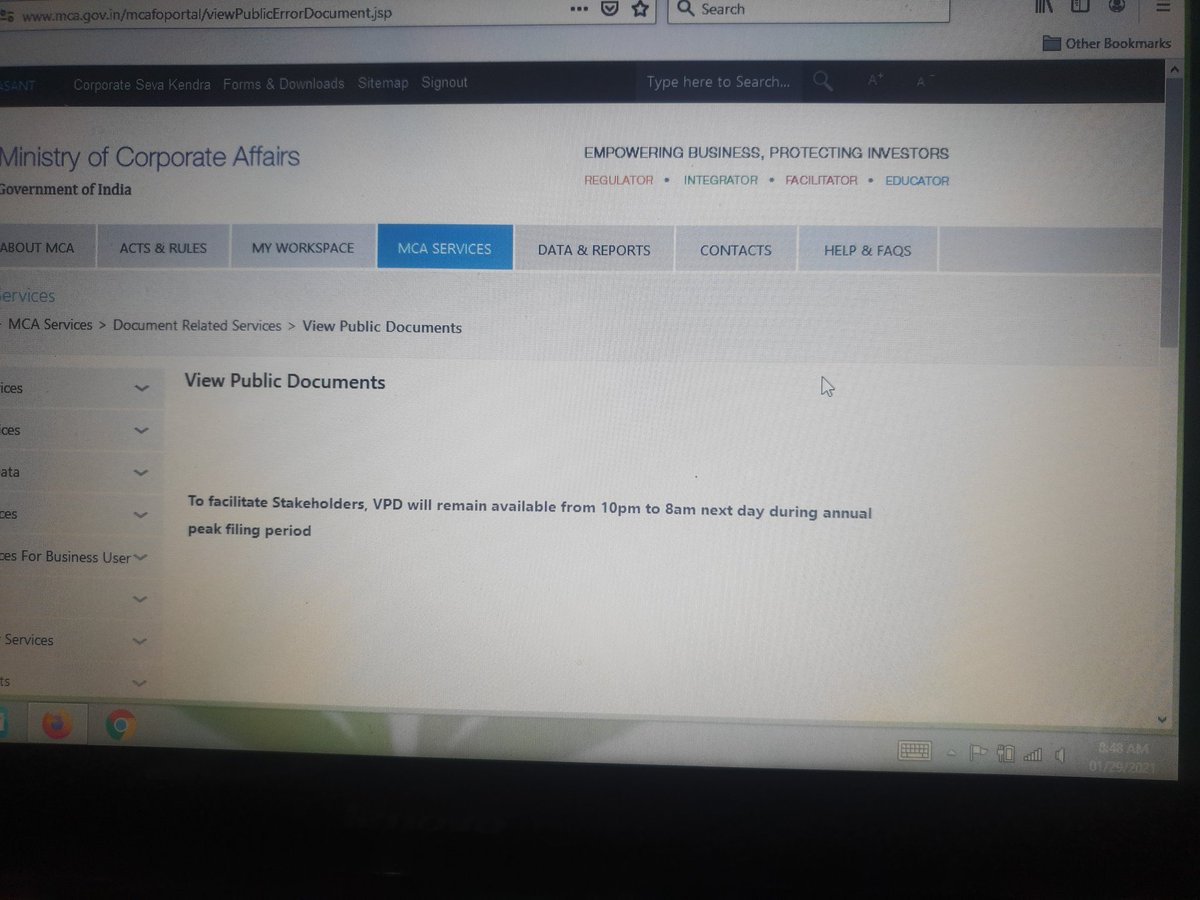 cschaturvedi06's tweet photo. No prior intimation!! This is worst MCA performance #worstMCA Every day MCA changed VPD time. Is 10.00 P.M to 8.00 A.M suitable time to work? @nsitharamanoffc @PMOIndia @PiyushGoyal @nitin_gadkari @icsi_cs @theicai @ndtv @Swamy39 @AmitShah
Yar Hadd hoti hai. https://t.co/KPw2x4UhM0
