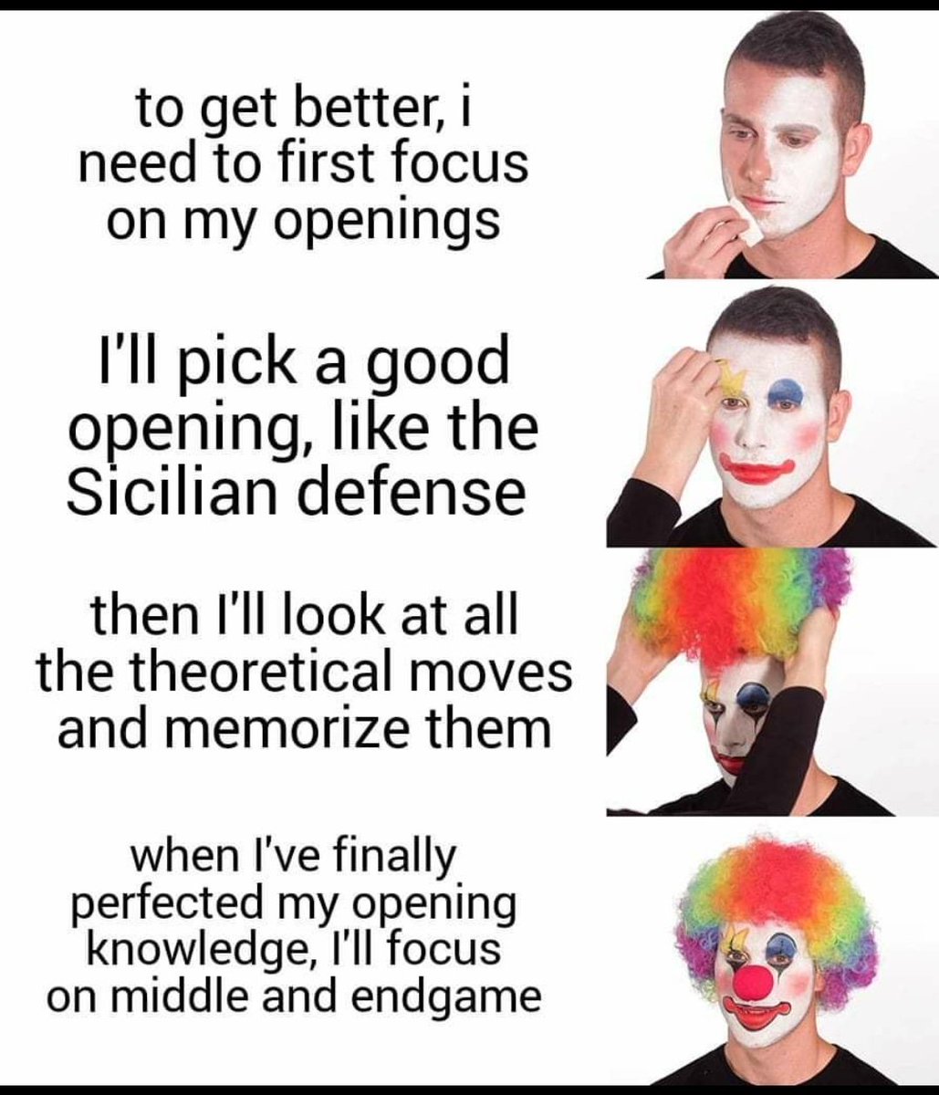 saurav2202's tweet image. Relatable! 
#chess #chessdotcom #lichess #chess24 
#tatasteel #chessislife #sicilian