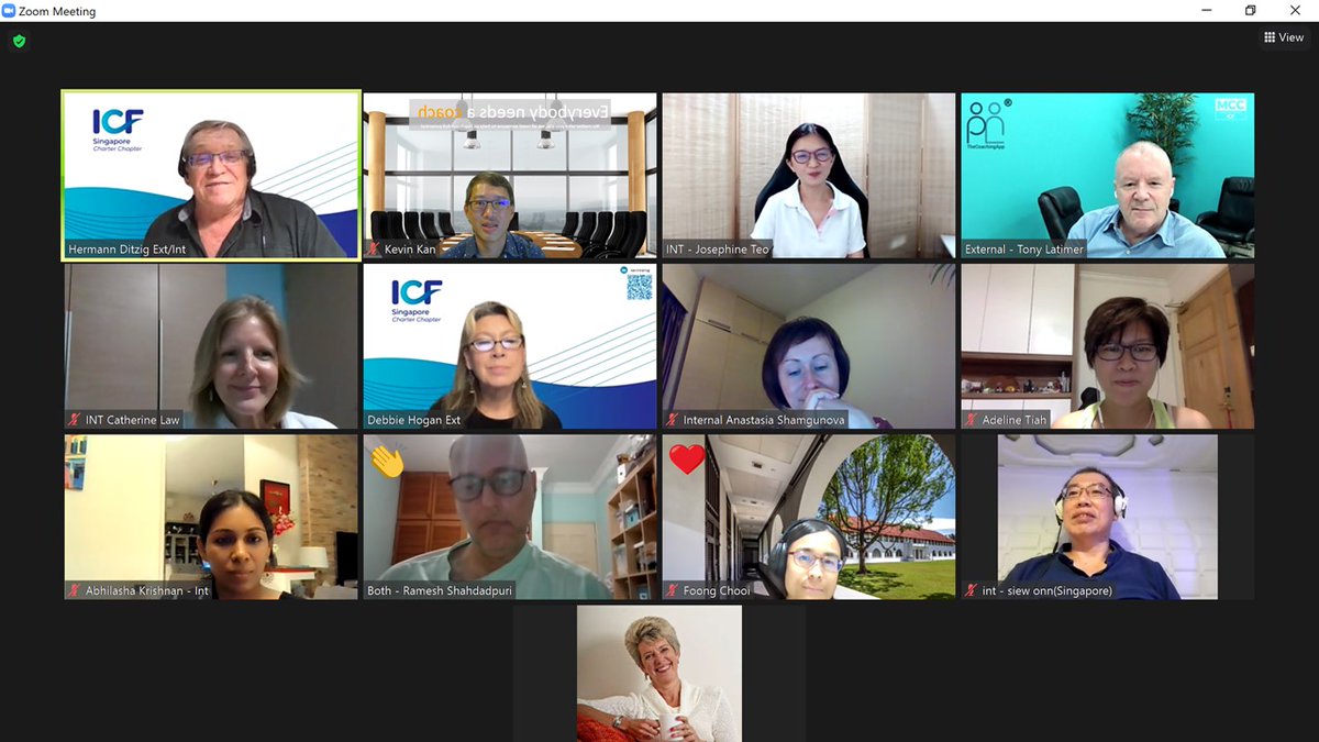 Our Internal Coaching CP kicked off the 2021 #ICFSingapore activities

The team learned lots of new things about how organizations are implementing #internalcoaching

Thank you to our guests and members for attending our first event of the year

#coaching <a href="/ICFHQ/">IntlCoachingFederation</a> #members