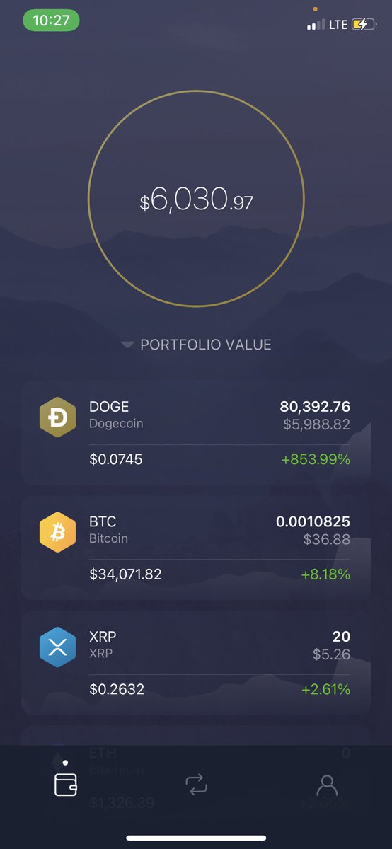 wethepeopleMili's tweet photo. From $200 to $6k 🥂.... Retweet if you want dogecoin to go to $1 📈 !!  
#dogecoin #XRP https://t.co/YrC5pJW7G0