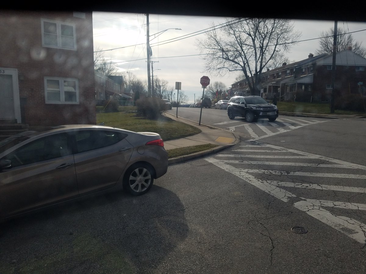 We then snake through Yale Heights, which is a denser post-war neighborhood built in the mid 1950's. I am not sure about the history of this little diversion, but the old MTA Route 10 used to do the same diversion. Quite a few people got on, so its worth it!  @thewyjr18