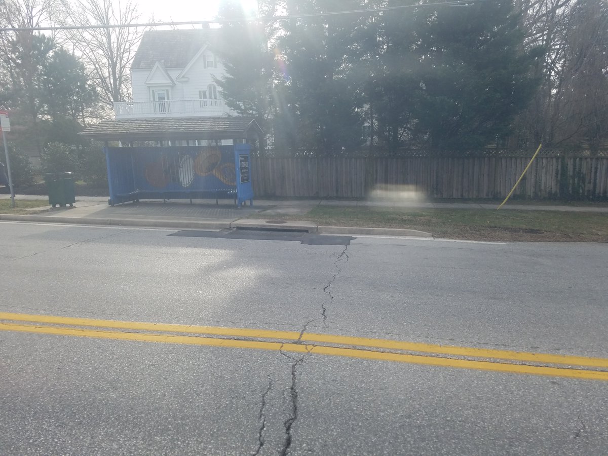 As we get toward Catonsville, we are in an area that is much more auto oriented, as most development happened in the streetcar suburb of Catonsville before the car-dominated. Catonsville is a cool, dense little suburb. We should come back. And a cool, musical themed bus stop!
