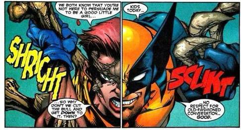 I’ve been thinking about how I feel about legacies and it really seems like Laura is just Sarah cleaned up for the mainstream. Instead of a character who embodies what Wolverine brings to the table for a new generation, we got a literal clone, but cuter.